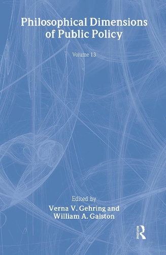 Паперова книга «Philosophical Dimensions of Public Policy: Policy Studies Review Annual Volume 13» - фото №1