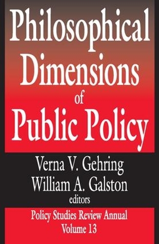 Бумажная книга «Philosophical Dimensions of Public Policy: Policy Studies Review Annual Volume 13» - фото №1