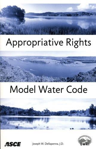 Бумажная книга «Appropriative Rights Model Water Code», авторов Дж. Д. Джозеф, У. Деллапенна - фото №1