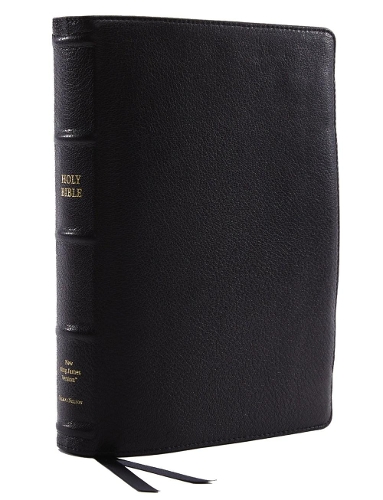 Бумажная книга «NKJV, Reference Bible, Wide Margin Large Print, Premium Goatskin Leather, Black, Premier Collection, Red Letter, Comfort Print: Holy Bible, New King James Version», автор Zondervan - фото №1