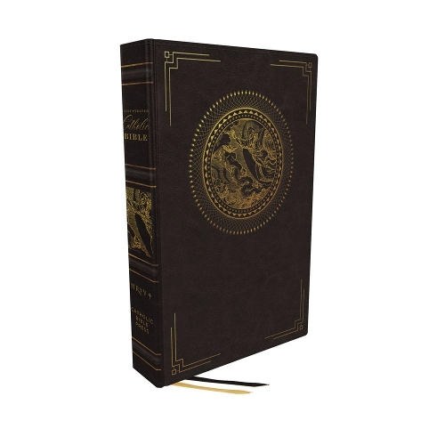 Паперова книга «NRSVCE, Illustrated Catholic Bible, Leathersoft, Black, Comfort Print: Holy Bible», автор Католицьке біблійне видавництво - фото №1