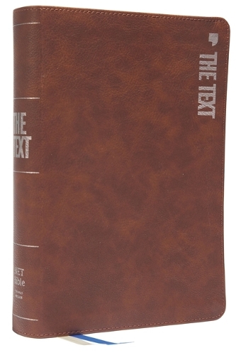 Паперова книга «The TEXT Bible: Uncover the message between God, humanity, and you (NET, Brown Leathersoft, Comfort Print)», авторів Хейлі ДіМарко, Майкл ДіМарко - фото №1
