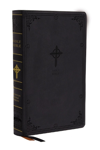 Бумажная книга «NABRE, New American Bible, Revised Edition, Catholic Bible, Large Print Edition, Leathersoft, Black, Thumb Indexed, Comfort Print: Holy Bible», автор Католическое библейское издательство - фото №1