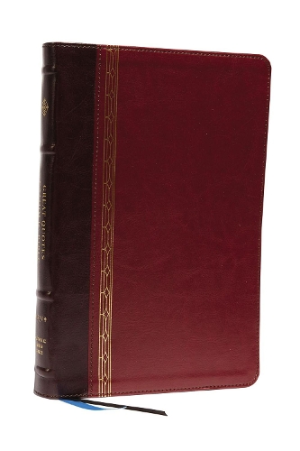 Бумажная книга «NRSVCE, Great Quotes Catholic Bible, Leathersoft, Burgundy, Comfort Print: Holy Bible», автор Католическое библейское издательство - фото №1