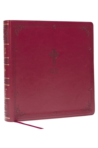 Бумажная книга «NABRE XL, Catholic Edition, Leathersoft, Burgundy, Comfort Print: Holy Bible», автор Католическое библейское издательство - фото №1