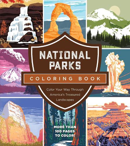 [object Object] «National Parks Coloring Book: Color Your Way Through America's Treasured Landscapes - More than 100 Pages to Color!», автор Редакция Chartwell Books - фото №1