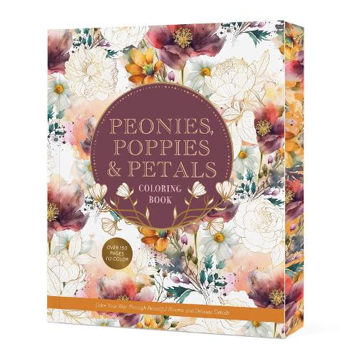 Бумажная книга «Peonies, Poppies & Petals Coloring Book: Color Your Way Through Beautiful Blooms and Delicate Details», автор Редакция Chartwell Books - фото №1
