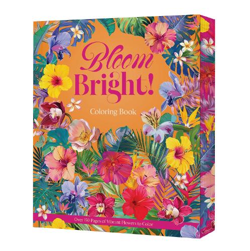 Паперова книга «Bloom Bright!: A Coloring Book of Vibrant Flowers», автор Редакція Chartwell Books - фото №1