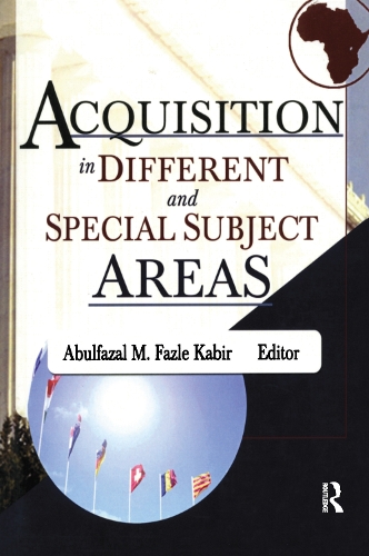 Бумажная книга «Acquisition in Different and Special Subject Areas», автор Линда С. Кац - фото №1