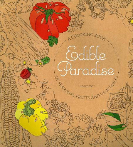 Бумажная книга «Edible Paradise: A Coloring Book of Seasonal Fruits and Vegetables», автор Джесси Канелос Вайнер - фото №1