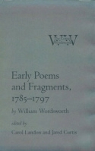 Бумажная книга «Early Poems and Fragments, 1785–1797», автор Уильям Вордсворт - фото №1