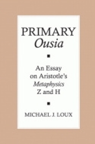 Бумажная книга «Primary "Ousia": An Essay on Aristotle's Metaphysics Z and H», автор Майкл Лукс - фото №1