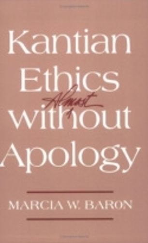 Бумажная книга «Kantian Ethics Almost without Apology», автор Марсия В. Барон - фото №1
