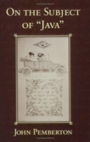 Бумажная книга «On the Subject of "Java"», автор Джон Пембертон - фото №1