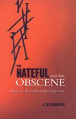 Бумажная книга «The Hateful and the Obscene: Studies in the Limits of Free Expression», автор Леонард Самнер - фото №1