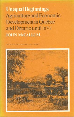 Бумажная книга «Unequal Beginnings: Agriculture and Economic Development in Quebec and Ontario until 1870», автор Джон Маккаллум - фото №1