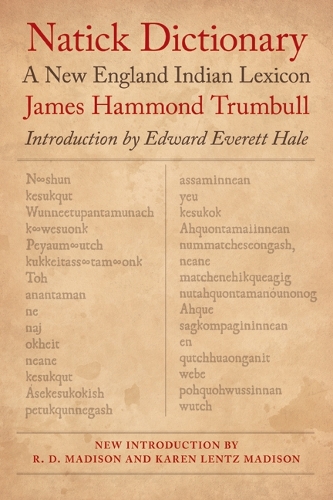 Бумажная книга «Natick Dictionary: A New England Indian Lexicon», автор Джеймс Хаммонд Трумбулл - фото №1