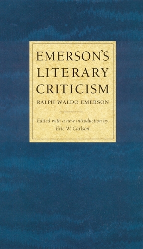 Бумажная книга «Emerson's Literary Criticism», автор Ральф Уолдо Эмерсон - фото №1