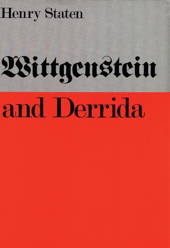 Паперова книга «Wittgenstein and Derrida», автор Генрі Стейтен - фото №1