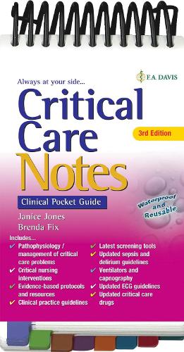Паперова книга «Critical Care Notes: Clinical Pocket Guide», авторів Бренда Фікс, Дженіс Джонс - фото №1