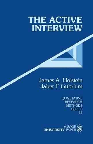 Паперова книга «The Active Interview», авторів Джабер Ф. Ґубріум, Джеймс А. Голштейн - фото №1