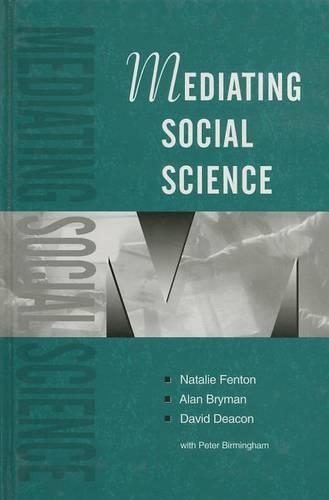 Паперова книга «Mediating Social Science», авторів Алан Брайман, Девід Дікон, Наталі Фентон - фото №1
