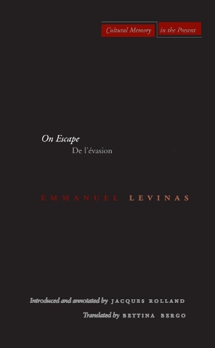Бумажная книга «On Escape: De l’évasion», автор Эммануэль Левинас - фото №1