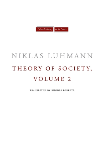 Бумажная книга «Theory of Society, Volume 2», автор Никлас Луман - фото №1