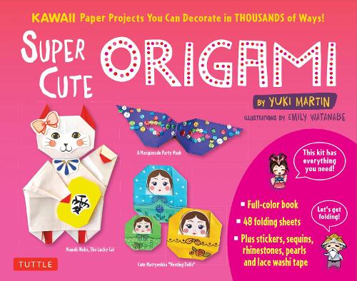 Паперова книга «Super Cute Origami Kit», автор Юкі Мартін - фото №1