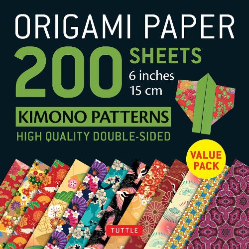 Паперова книга «Origami Paper 200 sheets Kimono Patterns 15 cm» - фото №1