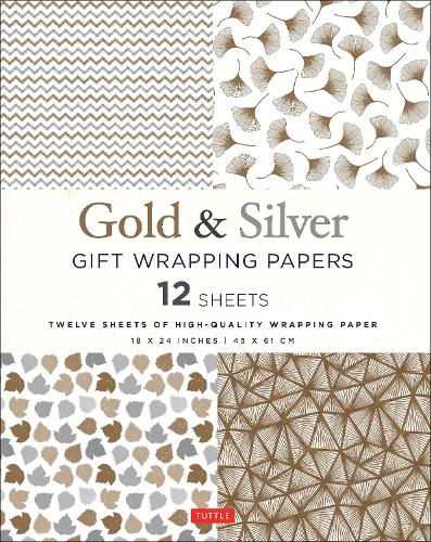 Бумажная книга «SILVER & GOLD GIFT WRAPPING PAPER» - фото №1
