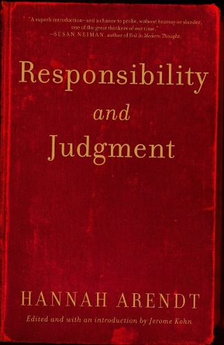 Бумажная книга «Responsibility and Judgment», автор Ханна Арендт - фото №1