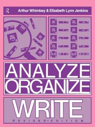 Паперова книга «Analyze, Organize, Write», авторів Артур Вімбі, Елізабет Лінн Дженкінс - фото №1