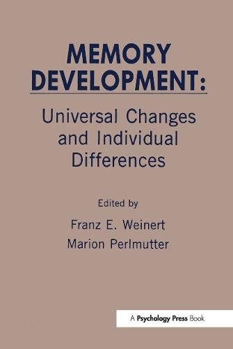 Бумажная книга «Memory Development: Universal Changes and Individual Differences» - фото №1