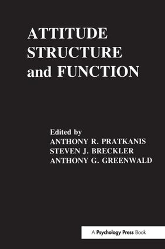 Бумажная книга «Attitude Structure and Function» - фото №1