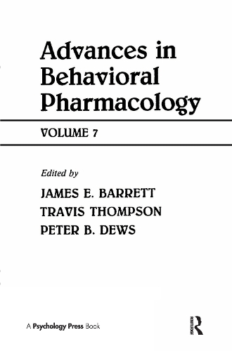 Паперова книга «Advances in Behavioral Pharmacology: Volume 7» - фото №1