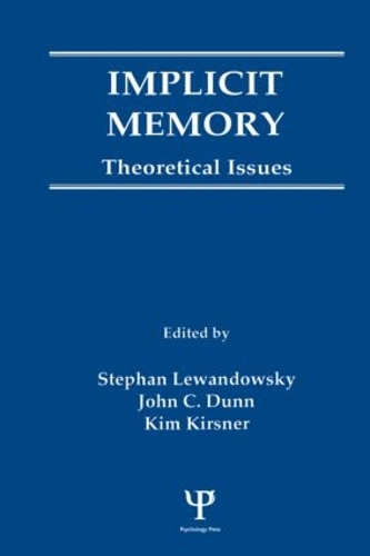 Бумажная книга «Implicit Memory: Theoretical Issues» - фото №1