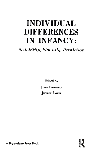 Бумажная книга «individual Differences in infancy: Reliability, Stability, and Prediction» - фото №1