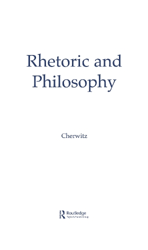 Паперова книга «Rhetoric and Philosophy» - фото №1