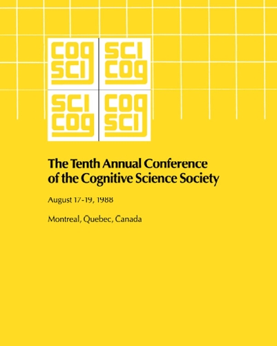 Бумажная книга «10th Annual Conference Cognitive Science Society Pod» - фото №1