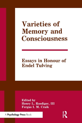 Бумажная книга «Varieties of Memory and Consciousness: Essays in Honour of Endel Tulving» - фото №1