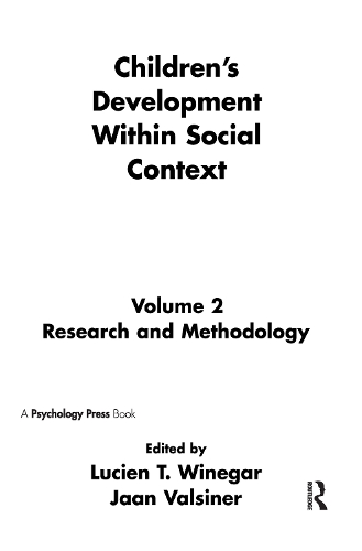 Бумажная книга «Children's Development Within Social Context: Volume II: Research and Methodology» - фото №1