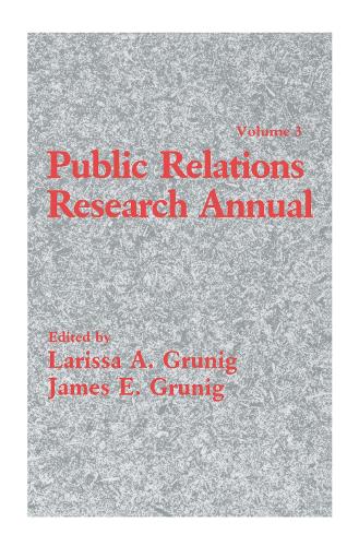 Паперова книга «Public Relations Research Annual: Volume 3» - фото №1