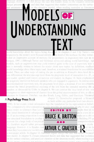 Бумажная книга «Models of Understanding Text» - фото №1