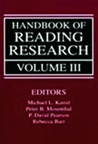 Бумажная книга «Handbook of Reading Research, Volume III» - фото №1