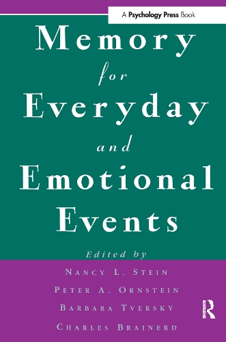 Бумажная книга «Memory for Everyday and Emotional Events» - фото №1