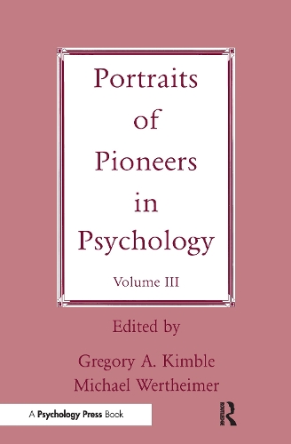 Бумажная книга «Portraits of Pioneers in Psychology: Volume III» - фото №1