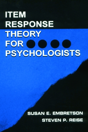 Паперова книга «Item Response Theory for Psychologists», авторів Стівен П. Райзе, Сюзан Е. Ембретсон - фото №1