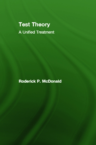 Бумажная книга «Test Theory: A Unified Treatment», автор Родерик П. Макдональд - фото №1
