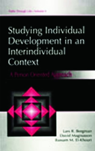 Паперова книга «Studying individual Development in An interindividual Context: A Person-oriented Approach», авторів Бассам М. Ель Хурі, Девід Магнуссон, Ларс Р. Бергман - фото №1